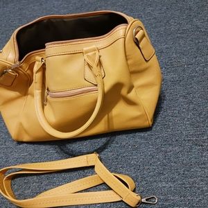 NWT, Mustard Yellow purse.  Vegan Leather